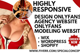 design onlyfans dating agency website modeling onlyfans management website