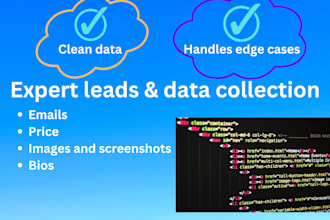 collect leads and data using python web scraping