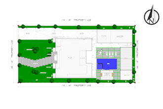 draw site plan, layout plan, plot plan, blueprint in autocad