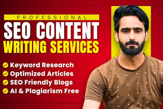 do SEO content writing , article writing and blog writing