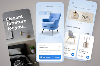 build furniture app, furniture website, home decor app, carpentry app with ar