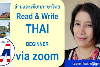 teach thai language in reading and writing from beginner