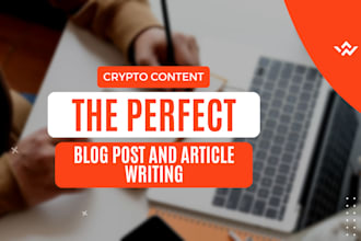 crypto website content copywriting blog post articles