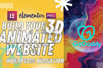 do 3d animated wordpress godaddy website migrate wordpress website animation