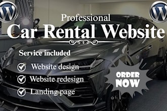 create a car rental website, rental website, car rental booking site