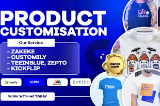 do customily teeinblue kickflip personalization 2d 3d zakeke configuration