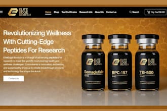 build fda compliant peptide website peptide wordpress website peptide store