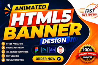 design animated HTML5 banners for google display ads