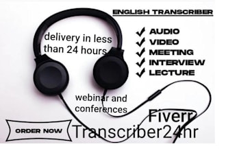 transcribe interview audio video english transcription