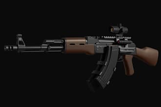build fivem script, fivem game mod, fivem assets, 3d weapon,3d fivem gun pack