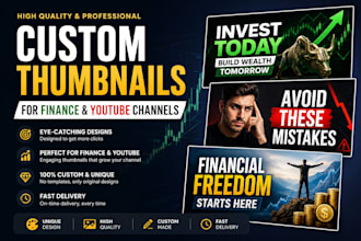 creating custom thumbnails for finance and youtube channels