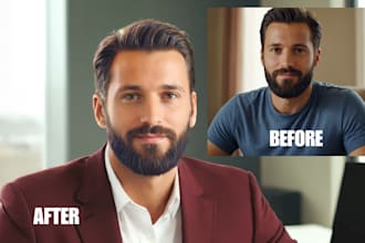 edit, retouch and enhace your selfies into professional headshots and portraits