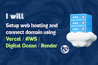 setup web hosting and domain using vercel, aws, digitalocean