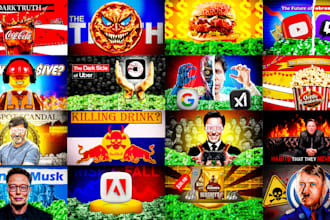 create professional, eye catching documentary thumbnails for youtube