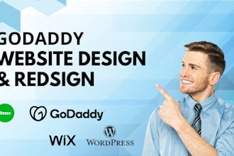 create a godaddy website design or redesign godaddy store