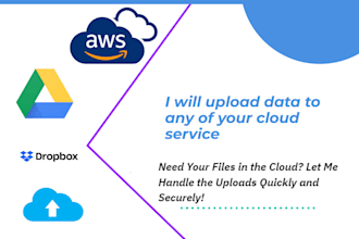 upload your files to google drive and onedrive