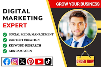 be your digital marketer and social media marketing manager