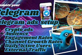 telegram ads setup, crypto telegram ads setup with bonus
