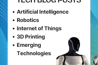 write tech articles, blog posts and technology content