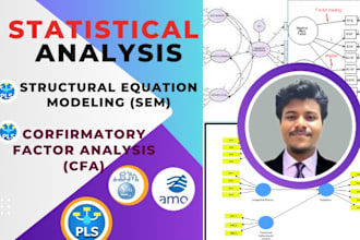 do structural equation modelling SEM, and confirmatory factor analysis cfa