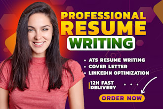 write professional resume, cover letter, optimize linkedin
