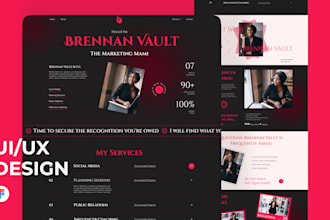 create a responsive figma website design and provide web UI UX mockups