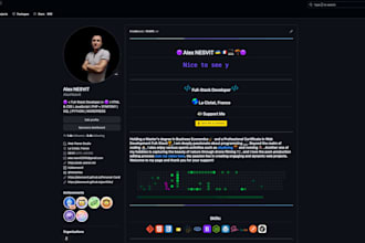 je vais structurer et optimiser votre profil github