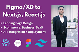 convert figma to next js, react js, vue js with tailwind css