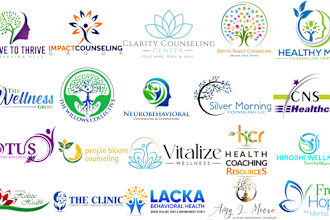 design medical, mental health, health, coaching and counseling logo in 24hours