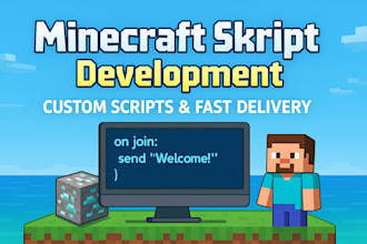 professionally make custom minecraft plugins using skript
