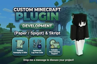 code custom minecraft plugins in java and skript