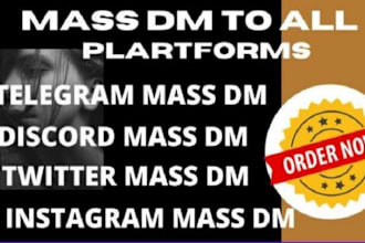 do telegram mass dm twitter mass dm facebook mass dm instagram, discord mass dm