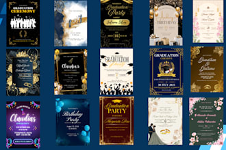 custom marriage cards, greeting cards, and party invites