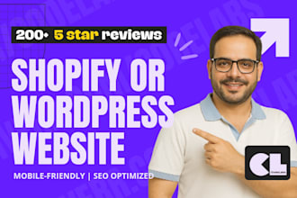 design and develop your shopify store, wordpress website or revamp any website