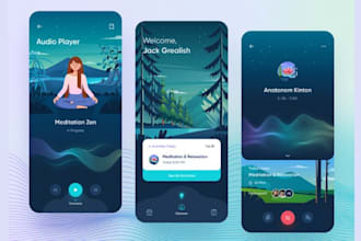develop best stress relief app, meditation app, affirmation app
