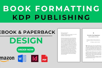 format edit upload publish book amazon kdp ebook manuscript formatting paperback