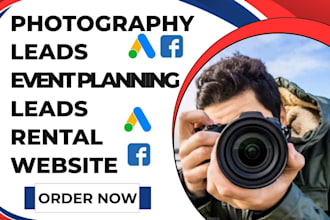 generate exclusive wedding photography leads event planning lead rental website