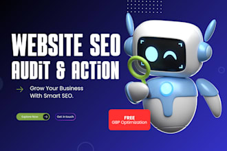 do a complete SEO audit with detailed report and action plan