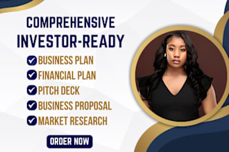 investor ready business plan for startups with financials