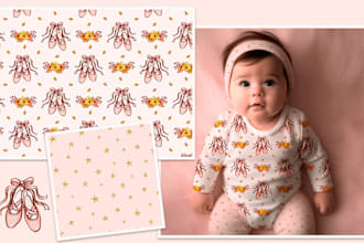 create unique seamless patterns for kids and baby textiles