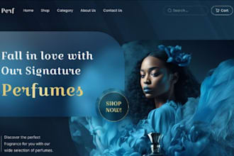 design perfume shopify store fragrance store perfume website cologne store