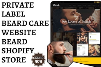 design beard shopify store salon beard care beard oil store beard care website