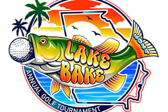 design a professional golf tournament logo