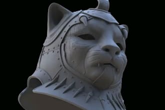 do 3d mask, 3d helmet, 3d head cosplay mask 3d model for 3d printing