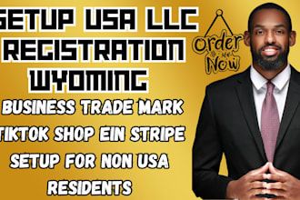 do llc wyoming registration, tiktok shop ein stripe setup for non usa residents