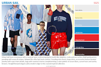 design trendy fashion moodboard