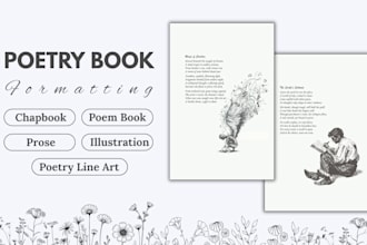 format poetry book poem chap book manuscript fiction romance ebook kdp publish