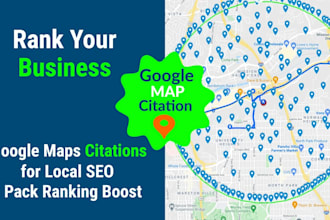 create 12,000 google maps citations for gmb ranking and local SEO