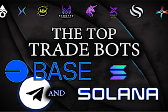 build custom telegram bot shop, solana trading bot, discord bot, airdrop bot
