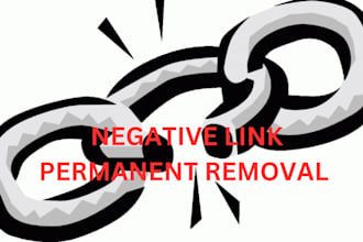 do removing of all negative links, disavow backlinks, toxic articles, mugshots